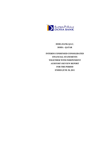 Thumbnail Doha Bank Half-year Report 2011-h1