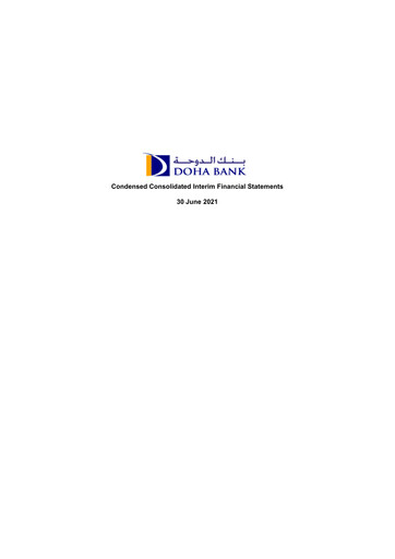 Thumbnail Doha Bank Half-year Report 2021-h1