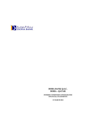 Thumbnail Doha Bank Quarterly Report 2012-q1