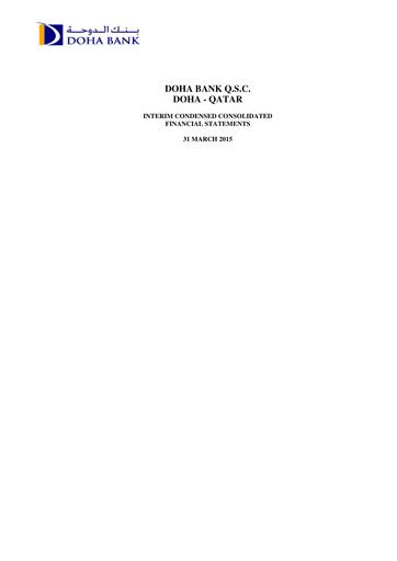 Thumbnail Doha Bank Quarterly Report 2015-q1