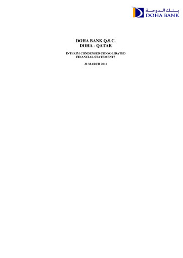 Thumbnail Doha Bank Quarterly Report 2016-q1