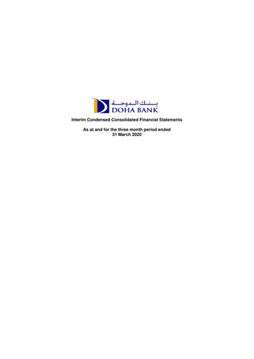 Thumbnail Doha Bank Quarterly Report 2020-q1