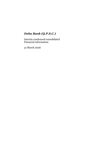 Vorschaubild Doha Bank Quartalsbericht 2026-q1