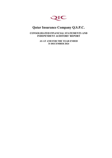 Vorschaubild Qatar Insurance Company Finanzmitteilung 2024