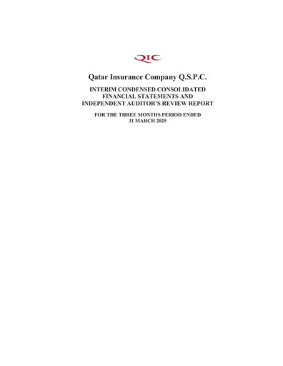 Vorschaubild Qatar Insurance Company Quartalsbericht 2025-q1