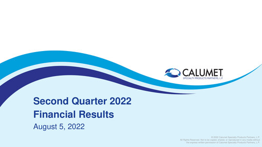 Thumbnail Calumet, Inc. Quarterly Report 2022-q2