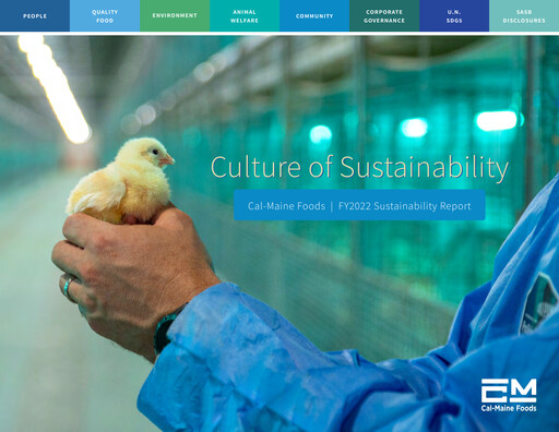 Thumbnail Cal-Maine Foods Sustainability Report 2022