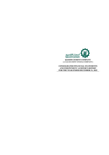 Thumbnail Qassim Cement Company Financial Statement 2025