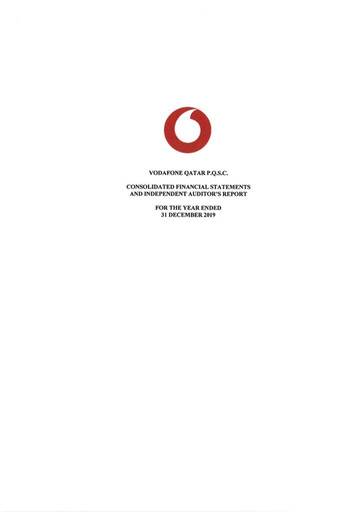 Thumbnail Vodafone Qatar Financial Statement 2019