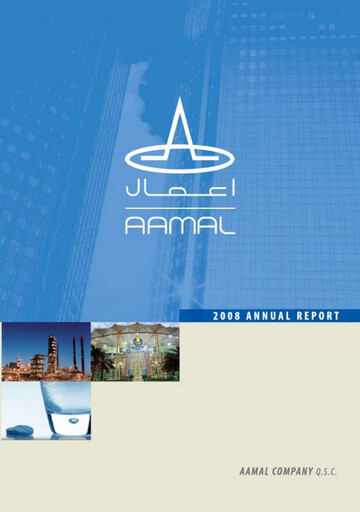 Miniature Aamal Company Rapport annuel 2008