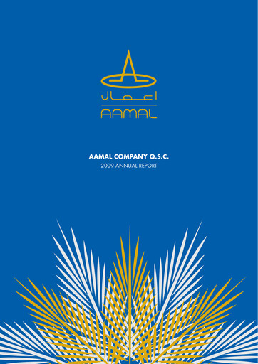 Miniature Aamal Company Rapport annuel 2009