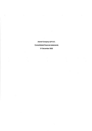 Vorschaubild Aamal Company Finanzmitteilung 2022