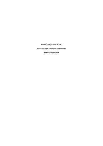 Thumbnail Aamal Company Financial Statement 2024