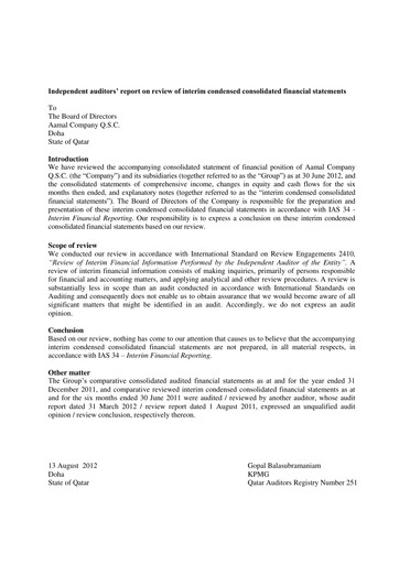 Thumbnail Aamal Company Half-year Report 2012-h1