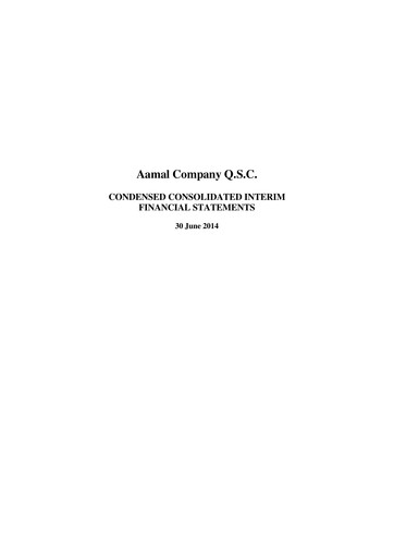 Thumbnail Aamal Company Half-year Report 2014-h1