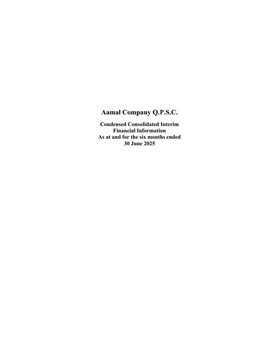 Thumbnail Aamal Company Half-year Report 2025-h1