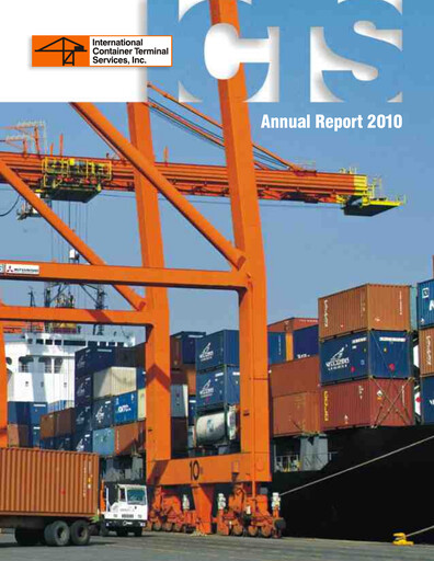Vorschaubild International Container Terminal Services Jahresbericht 2010