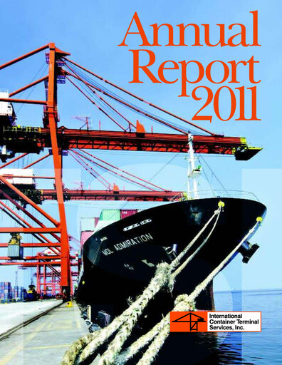 Vorschaubild International Container Terminal Services Jahresbericht 2011