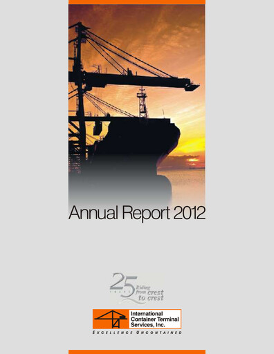 Vorschaubild International Container Terminal Services Jahresbericht 2012