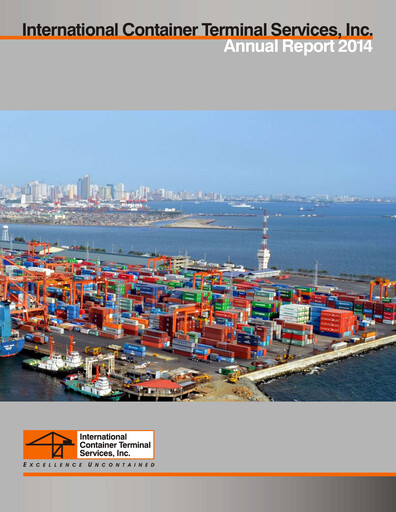 Vorschaubild International Container Terminal Services Jahresbericht 2014