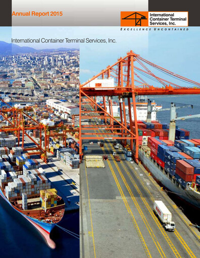 Vorschaubild International Container Terminal Services Jahresbericht 2015