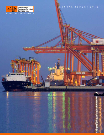 Vorschaubild International Container Terminal Services Jahresbericht 2016