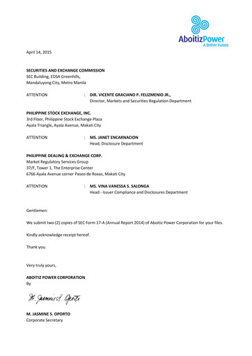 Miniature Aboitiz Power Rapport annuel 2014