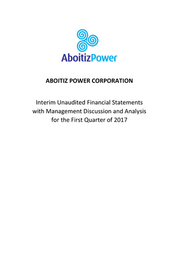 Miniature Aboitiz Power Rapport trimestriel 2017-q1