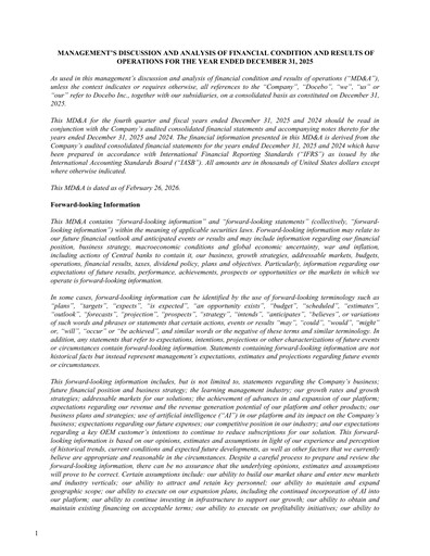 Thumbnail Docebo Financial Report 2025