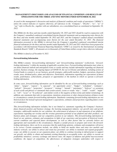 Thumbnail Docebo Quarterly Report 2022-q3