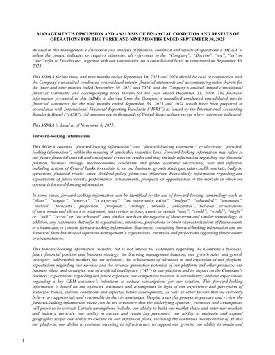 Thumbnail Docebo Quarterly Report 2025-q3