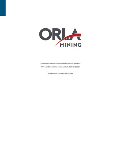 Thumbnail Orla Mining Quarterly Report 2022-q2
