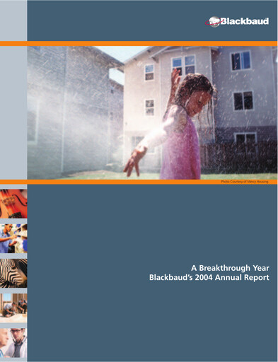 Thumbnail Blackbaud Annual Report 2004