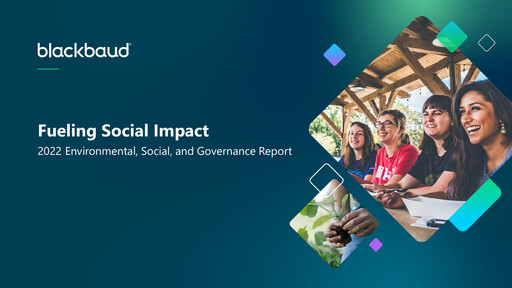 Thumbnail Blackbaud ESG Report 2022