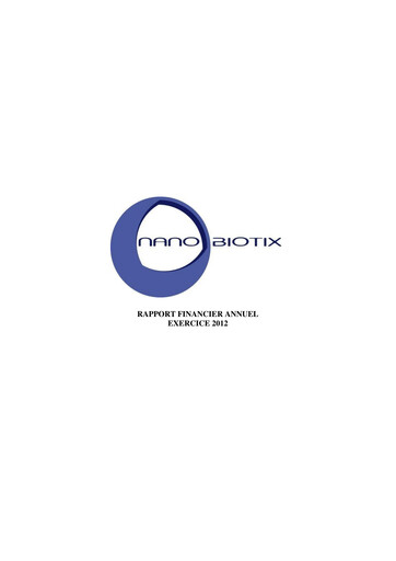 Thumbnail Nanobiotix Financial Report 2012