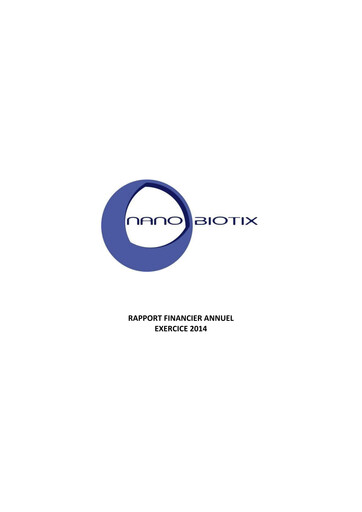 Thumbnail Nanobiotix Financial Report 2014