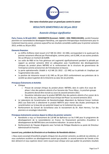 Thumbnail Nanobiotix Half-year Report 2013-h1