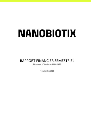 Vorschaubild Nanobiotix Halbjahresbericht 2020-h1