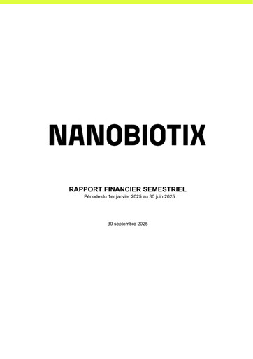 Thumbnail Nanobiotix Half-year Report 2025-h1