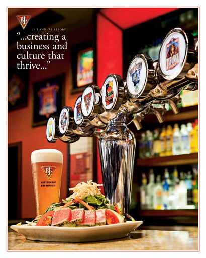 Miniature BJ's Restaurants
 Rapport annuel 2011