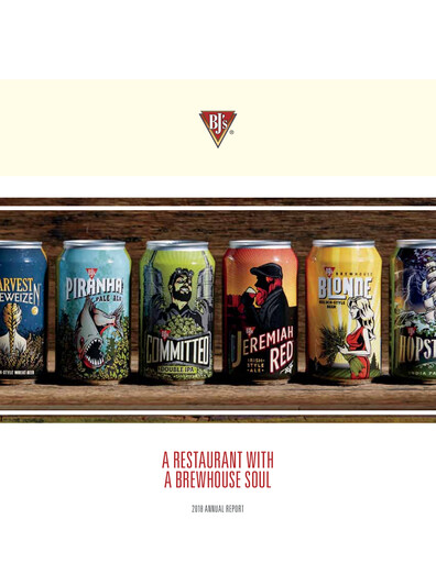 Miniature BJ's Restaurants
 Rapport annuel 2018
