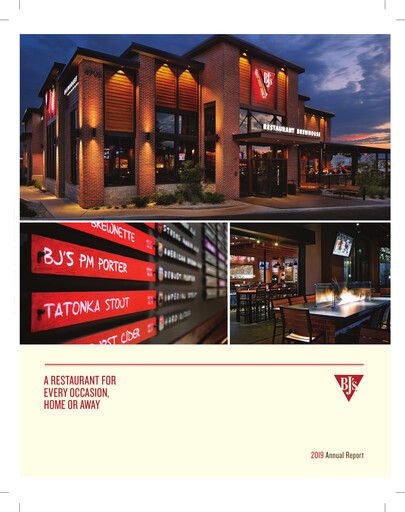 Miniature BJ's Restaurants
 Rapport annuel 2019
