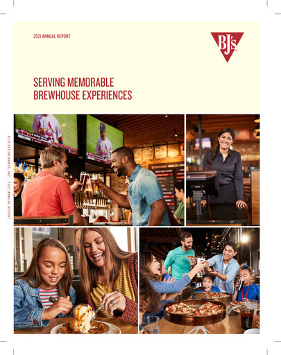 Miniature BJ's Restaurants
 Rapport annuel 2021