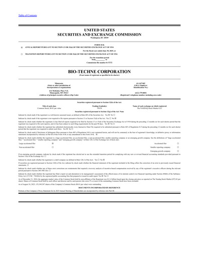 Thumbnail Bio-Techne Annual Report 2025