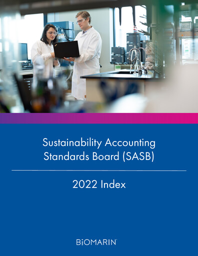Thumbnail BioMarin Pharmaceutical ESG Report 2022