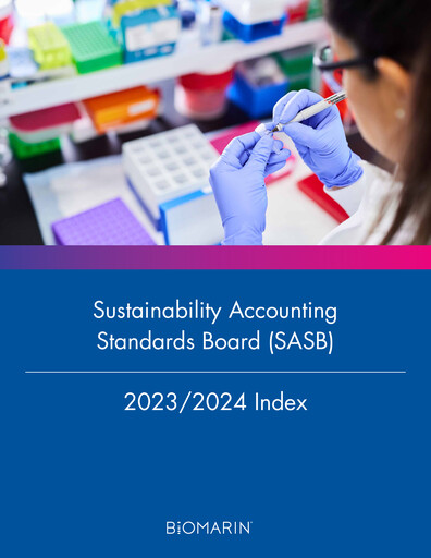 Thumbnail BioMarin Pharmaceutical ESG Report 2023-2024