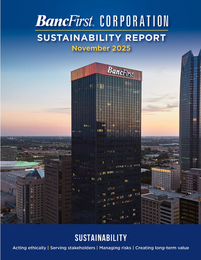 Thumbnail BancFirst Sustainability Report 2025