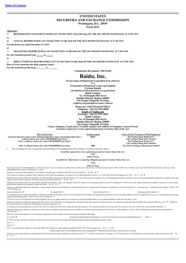 Thumbnail Baidu Annual Report 2023