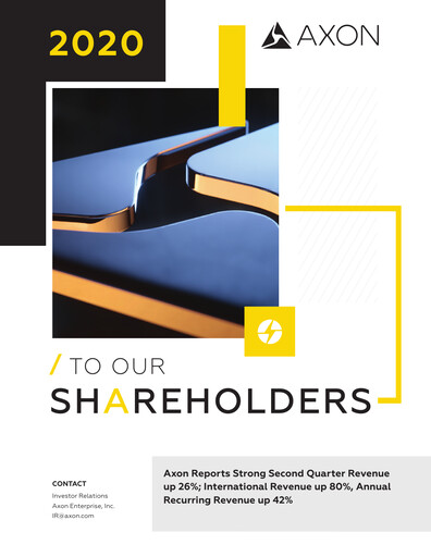 Vorschaubild Axon Enterprise
 Quartalsbericht 2020-q2