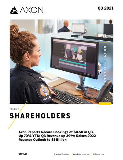 Vorschaubild Axon Enterprise
 Quartalsbericht 2021-q3
